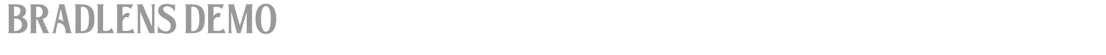Bradlens font preview